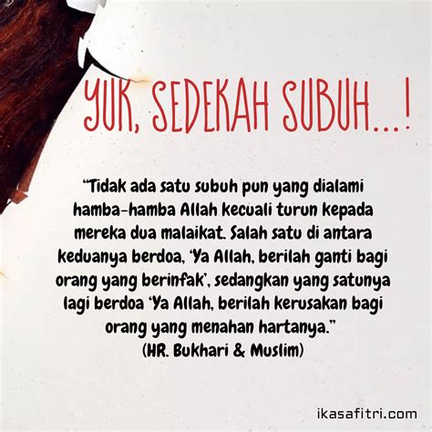 Yuk Sedekah Subuh – Catatan Ika Safitri