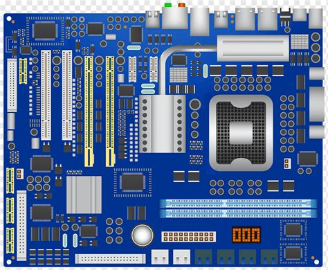 Motherboard Computer hardware, circuit board, electronics, computer ...