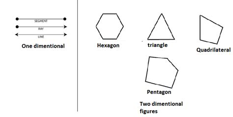 is the difference between 1 dimensional ,2 dimensional and three dimensional figures - Maths ...