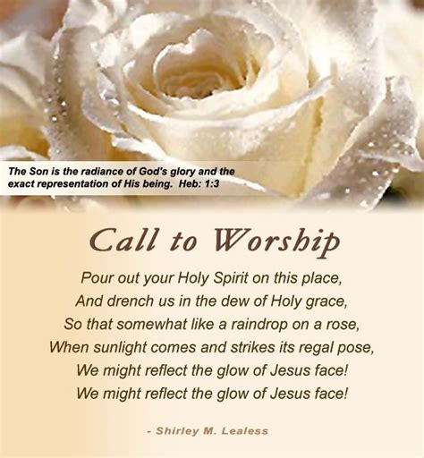 Call To Worship Prayer - Bing Images | Prayers, Worship, Good morning ...