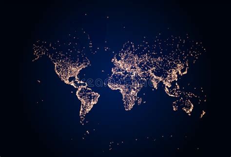 World Map Night Lights - World Of Light Map