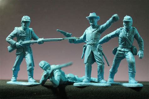 MARX 54mm CIVIL WAR UNION INFANTRY CW BLUE VINTAGE PLAYSET SOLDIERS ...