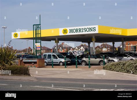 Morrisons supermarket petrol station Stock Photo - Alamy