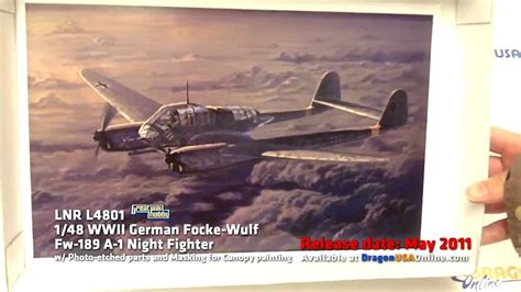 1/48 WWII German Focke-Wulf Fw-189 A-1 Night Fighter Plastic Aircraft Model Kit Great Wall Hobby ...