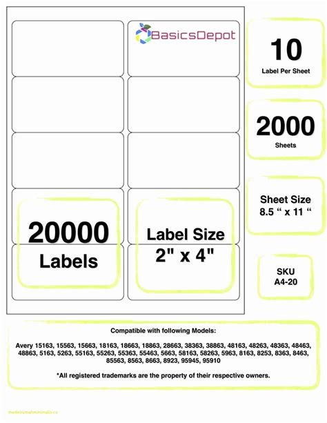 Avery Address Labels 18160 Template