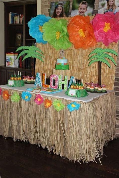 Pin by Daniela Páez Frech on decoraciones temáticas | Hawaiian birthday party, Luau theme party ...