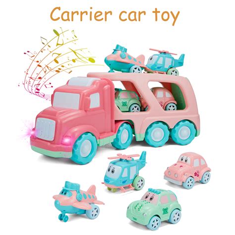 Removable Cargo Toy Set Engineering Vehicles Hauler Friction Powered ...