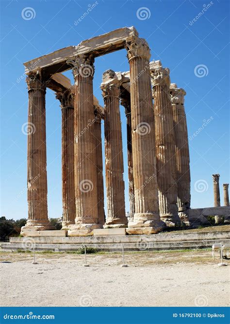 Ruins Of Olympian Zeus Temple, Greece Stock Photo - Image: 16792100