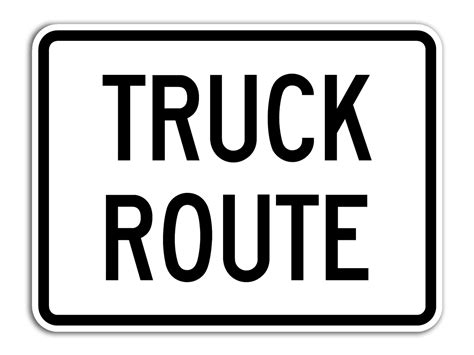 Truck Route Sign | Dornbos Sign & Safety, Inc.