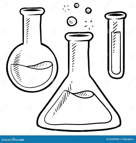 Lab Equipment Sketch Royalty Free Stock Photos - Image: 22499928