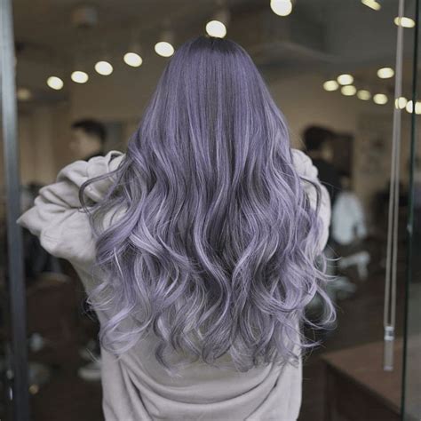 purple gray hair colour - Shemika See