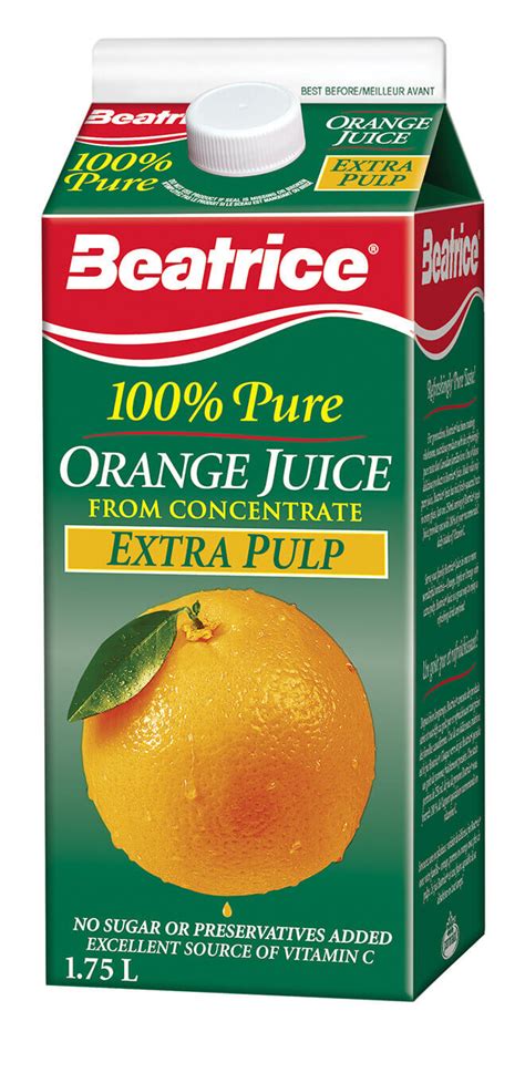 Beatrice | Ontario | Orange Juice Extra Pulp 1.75L