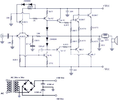 200w Power Amplifier Diagram