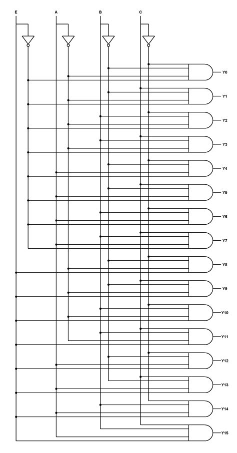 4 to 16 decoder logic diagram 