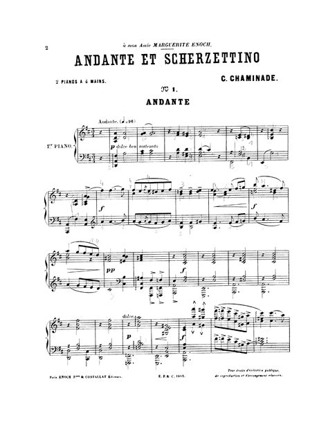  Andante Et Scherzettino Op.59 by Cecile Chaminade