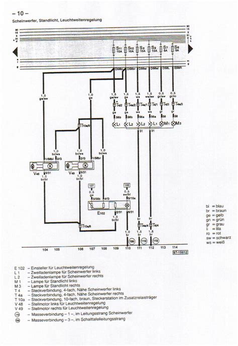 Audi B4 Wiring Diagram