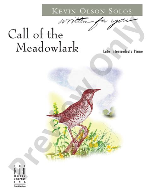  Call Of The Meadowlark by Kevin Olson