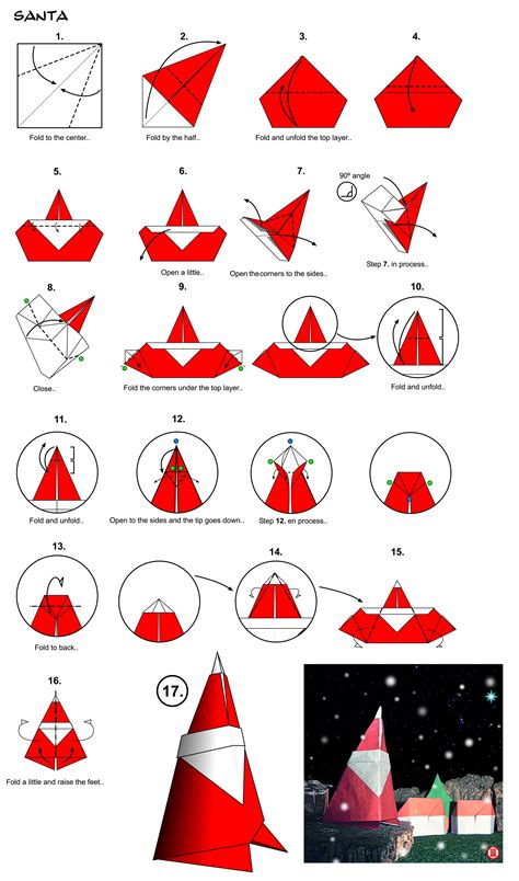 Christmas Origami Diagrams