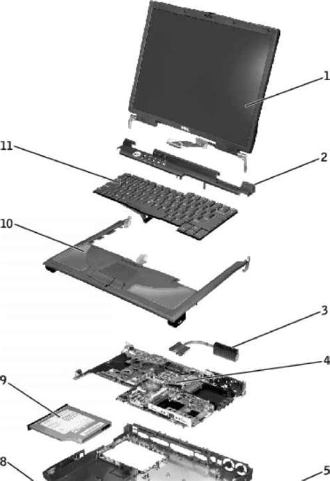 Dell Laptop Parts Diagram
