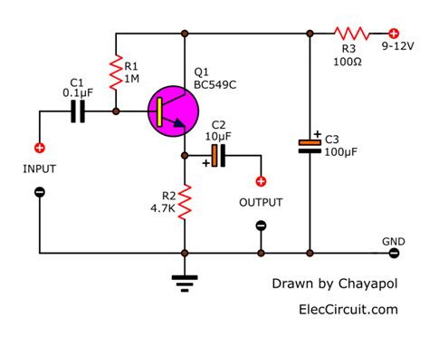Electronic Stethoscope Circuit Diagram