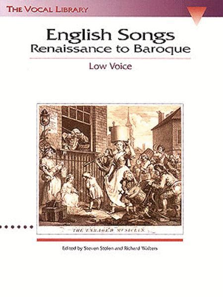  English Songs: Renaissance To Baroque by Various