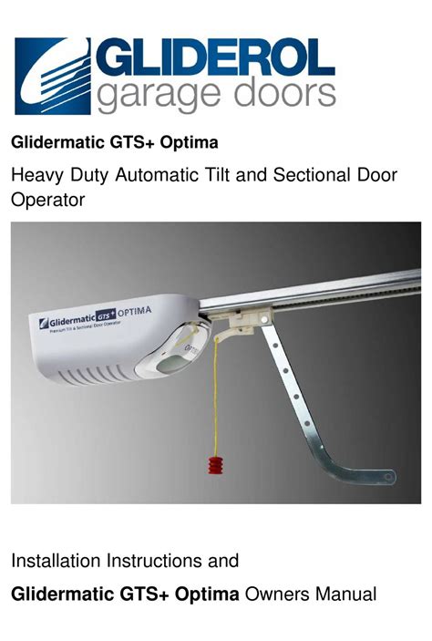 Gliderol Wiring Instructions