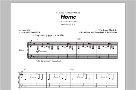  Home (arr. Alan Billingsley) by Phillip Phillips