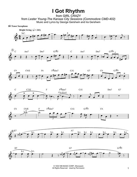  I Got Rhythm by George Gershwin