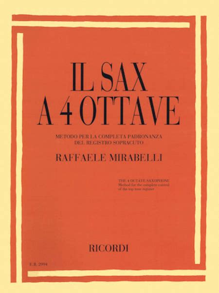  Il Sax A 4 Ottave by Raffaele Mirabelli