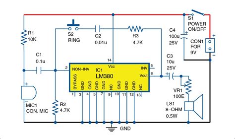 Intercom Circuit Diagram