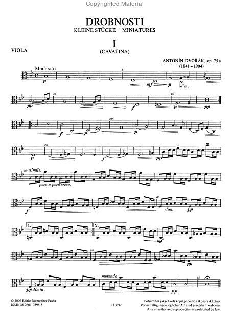 Kleine Stücke Op. 75A / Gavotte B 164 Für Zwei Violinen Und Viola Oder Drei Violinen by Antonin Dvorak