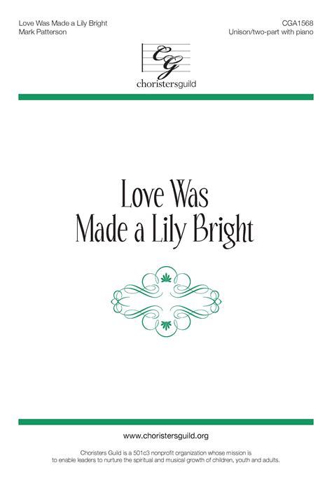  Love Was Made A Lily Bright (Accompaniment Track) by N