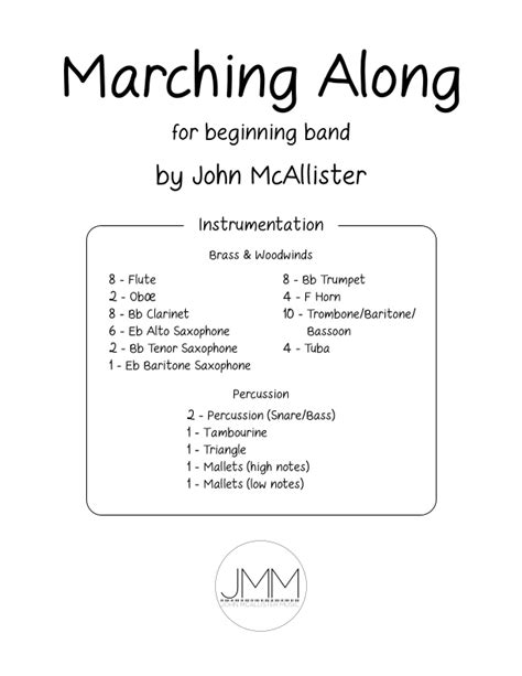  Marching Along - For Beginning Band by John McAllister
