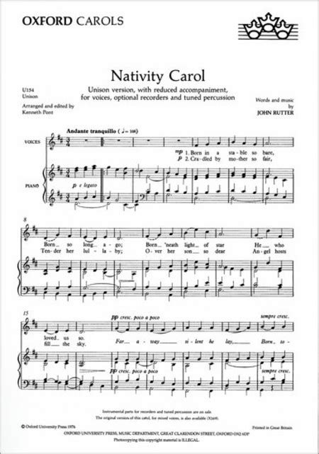  Nativity Carol by John Rutter