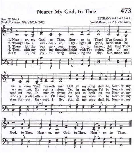  Nearer, My God, To Thee by Sarah F. Adams