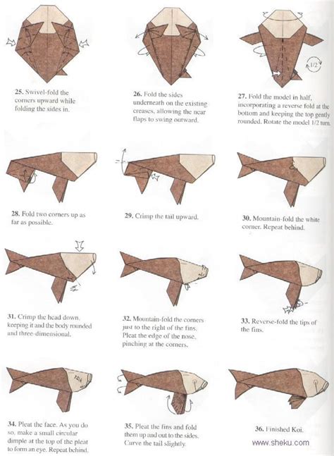Origami Koi Fish Diagram