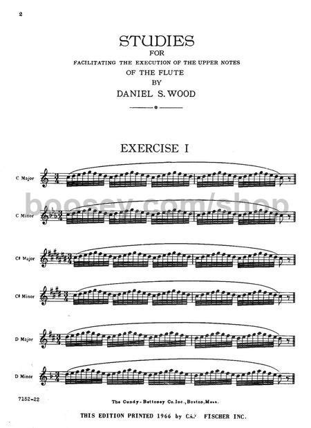  Studies For Facilitating The Execution Of The Upper Notes Of The Flute by D.S. Woods