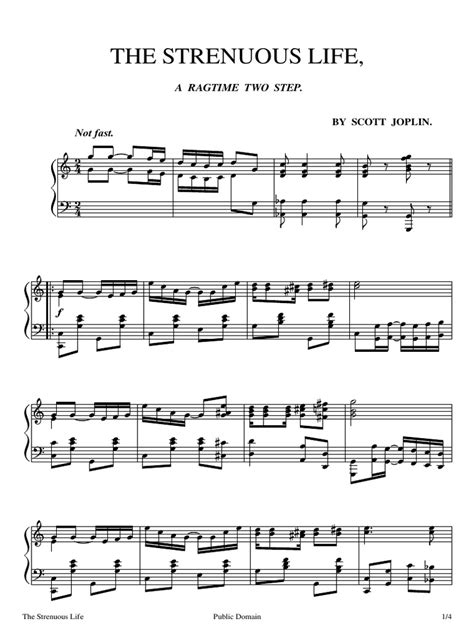  The Strenuous Life by Scott Joplin