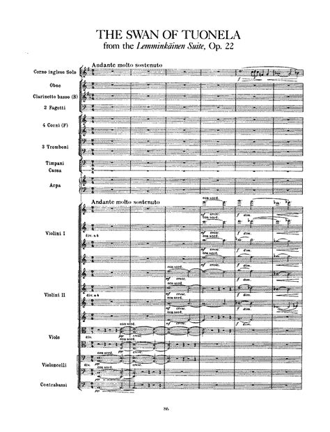  The Swan Of Tuonela Op. 22/2 by Jean Sibelius