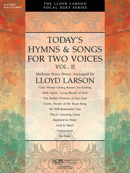  Today's Hymns And Songs For Two Voices, Vol. 2 by Lloyd Larson