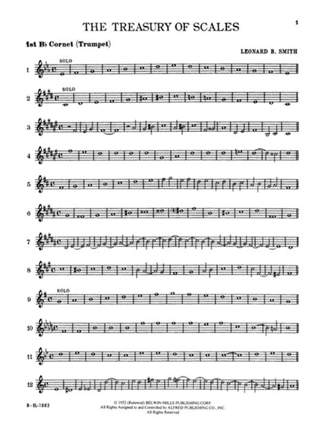  Treasury Of Scales For Band And Orchestra by Leonard B. Smith