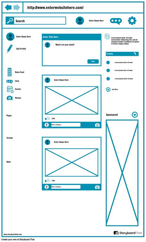 Wireframe Diagram Template