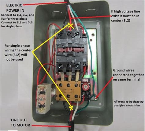 Wiring Magnetic Starter Switch