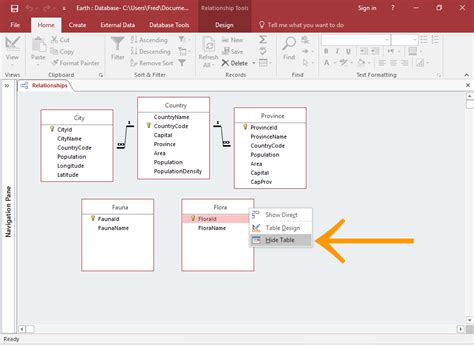 access database diagram 