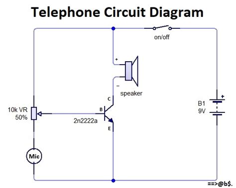 basic telephone circuit diagram 