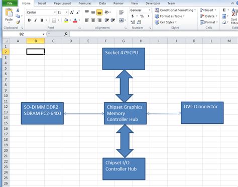 block diagram excel 