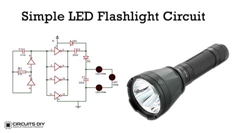 circuit diagram led torch 