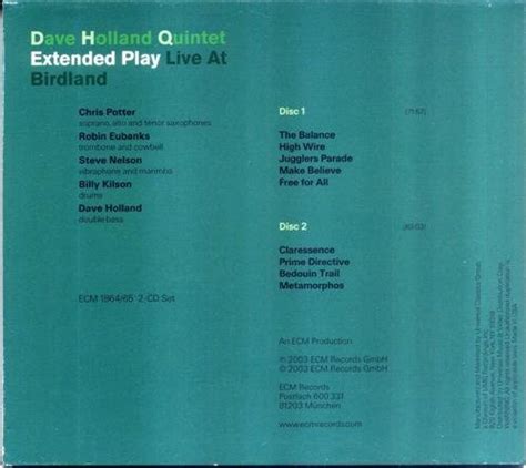 Free Sheet Music Claressence Live At Birdland Dave Holland Quintet