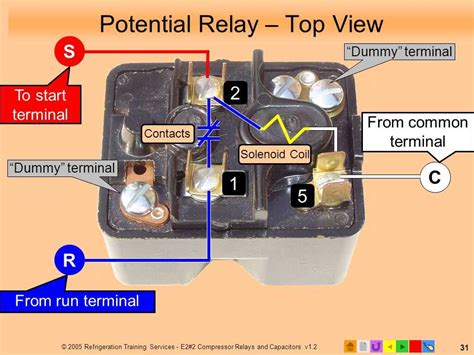 compressor start relay diagram 
