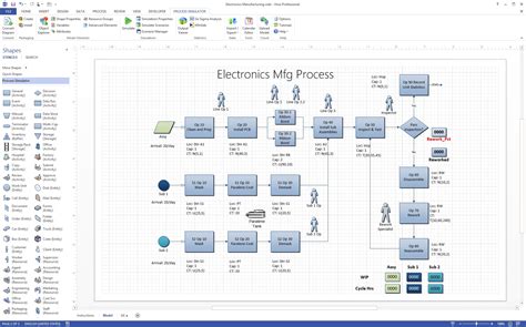 excel to visio diagram 